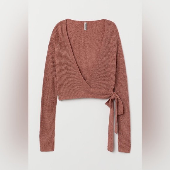 Wrapover Bouclé Cardigan - Picture 1 of 5